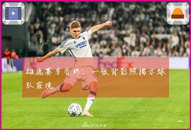 雄鹿赛季告终：一张背影照揭示球队窘境